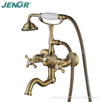 Luxury Gold Double Handle Bath Faucet